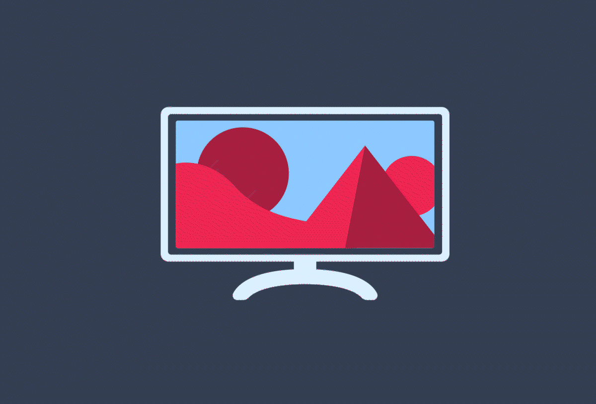 Animated image of desktop pc screen morphing to billboard to tv to iPhone