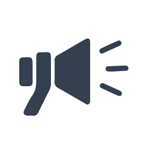 Icon of a bullhorn 